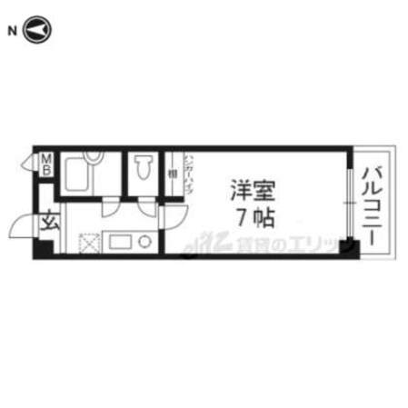 第16長栄アーバンハイツ五条の物件間取画像